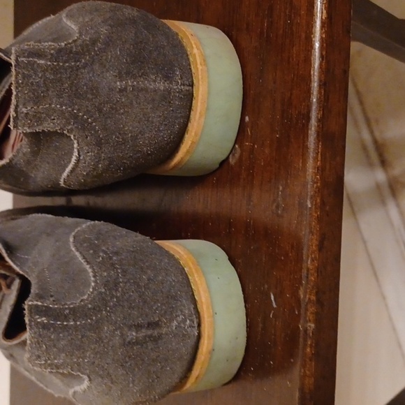 J.D. Fisk Grey Suede Leather Shoes with Green Soles, 12 - Picture 6 of 8